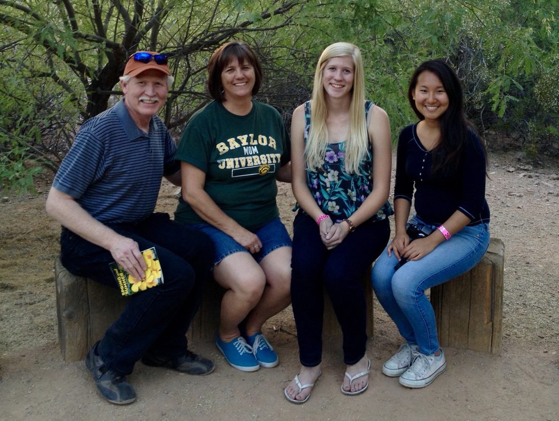 アメリカのホストファミリーと三谷さん